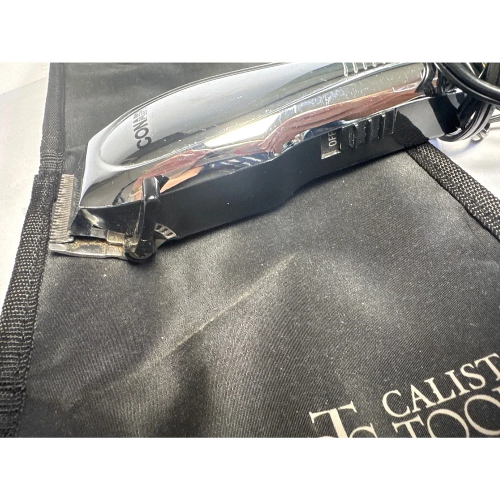Conair Hair Clipper HC200D Mens Chrome Corded Trimmer Calista Tool Case Works